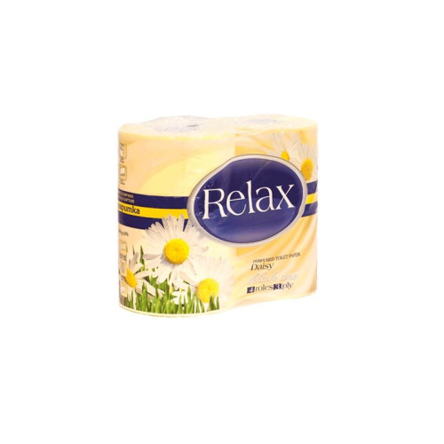 Relax Scented Toilet Paper Daisy 4 Rolls