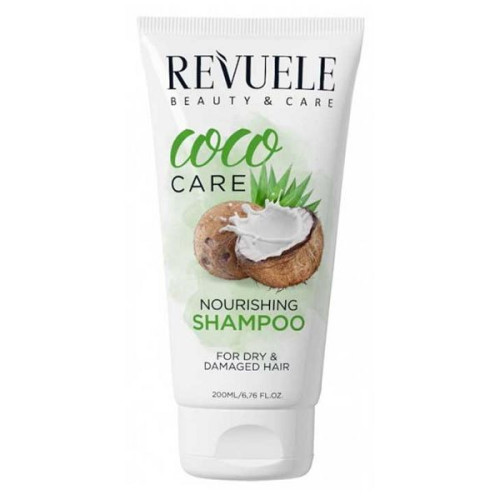 Revuele Coco Care Nourishing Shampoo for Dry and Damaged Hair 6.76 fl oz (200 ml)