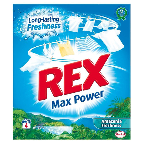 Rex Max Power Amazonia Freshness Powder Detergent for White Fabrics 9.17 oz (260 g)