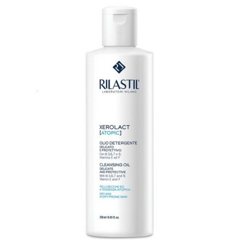 Rilastil Xerolact Atopic Cleansing Oil for Dry Very Dry and Atopic Skin 8.45 fl oz (250 ml)