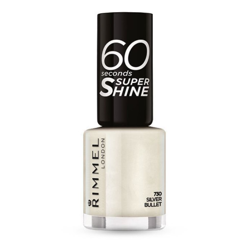 Rimmel 60 Seconds Quick-Drying Nail Polish Silver Bullet 730