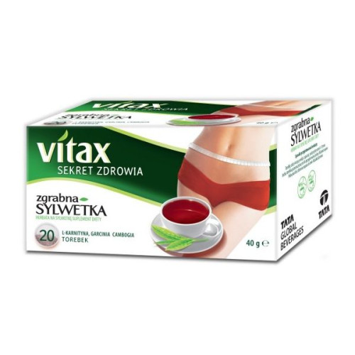 Vitax Slim Max Herbal Tea for Weight Loss 0.05 oz (1.5 g) 20 Filter Bags