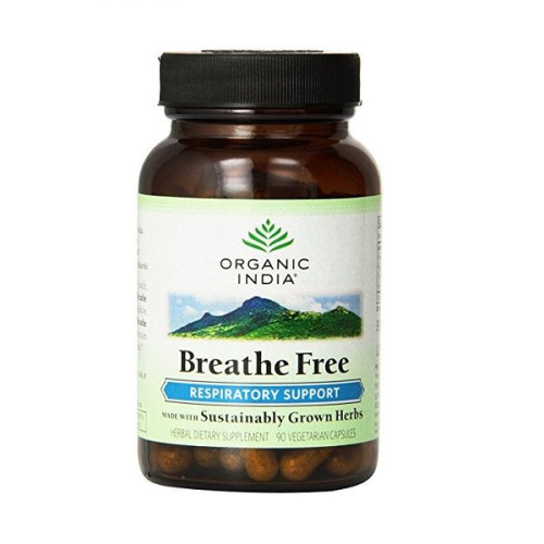Organic India Breathe Free for Healthy Lungs 90 Capsules