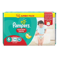 Pampers Pants 6 XL Pants for Babies and Children 33+ lb (15+ kg) 44 pcs