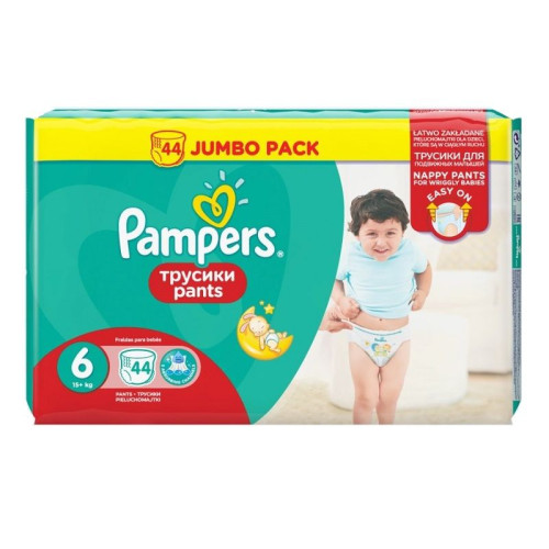 Pampers Pants 6 XL Pants for Babies and Children 33+ lb (15+ kg) 44 pcs