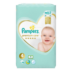 Pampers Premium Care 4 Diapers for Children 19.8-30.9 lb (9-14 kg) 68 pcs