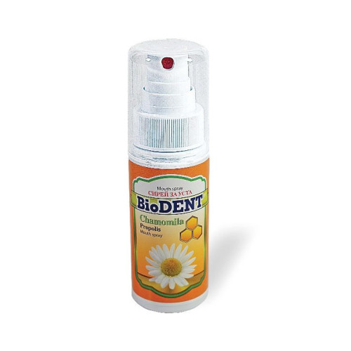 Biodent Mouth Spray with Propolis and Chamomile for Sore Throat and Gums 1.69 fl oz (50 ml)
