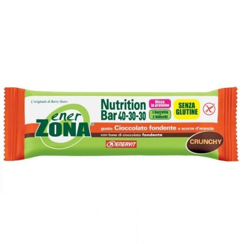 Enerzona Nutrition Bar Orange and Dark Chocolate Diet Bar with Dark Chocolate and Orange Peel 1.59 oz (45 g)
