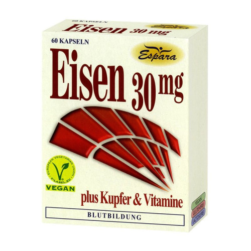 Espara Iron Copper and Vitamin Complex 60 Capsules