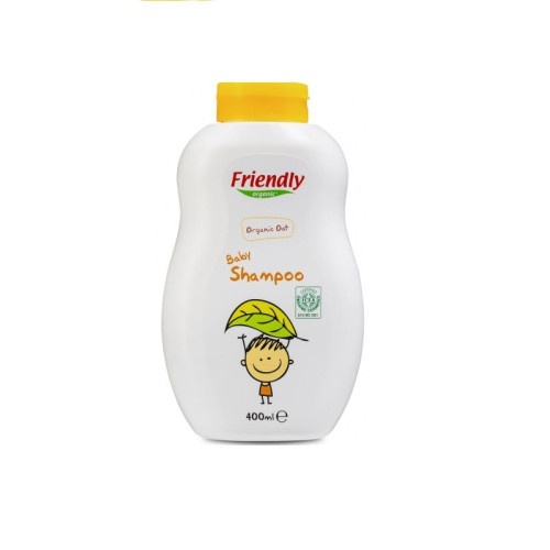 Friendly Baby Shampoo with Organic Oats 13.53 fl oz (400 ml)