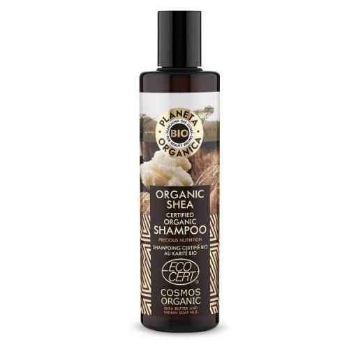 Planeta Organica Shea Nourishing and Restoring Hair Shampoo with Organic Shea Butter 9.47 fl oz (280 ml)