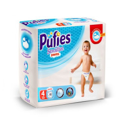 Pufies Sensitive Pants 4 Maxi Baby Diapers for Children 19.8-33 lb (9-15 kg) 46 pcs