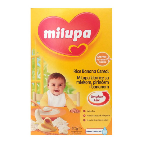 Milupa Rice and Banana Milk Porridge for Children 4+ Months 8.82 oz (250 g)