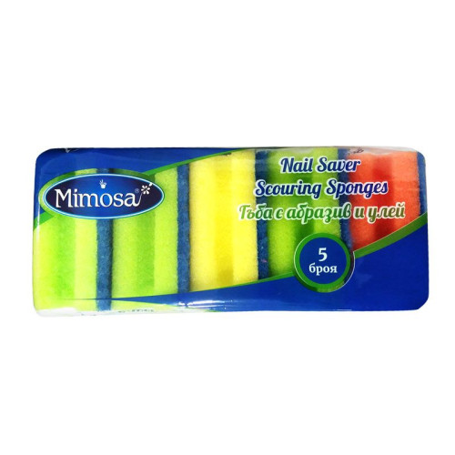 Mimosa Scouring Sponges Household Sponge 5 pcs