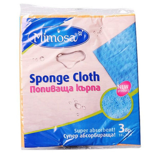 Mimosa Sponge Cloth Cleaning Cloths 3 pcs