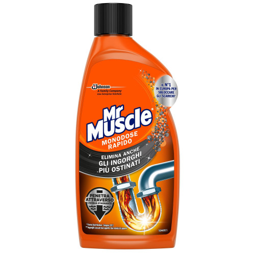 Mr. Muscle Monodose Rapido Liquid Gel for Drains 16.91 fl oz (500 ml)