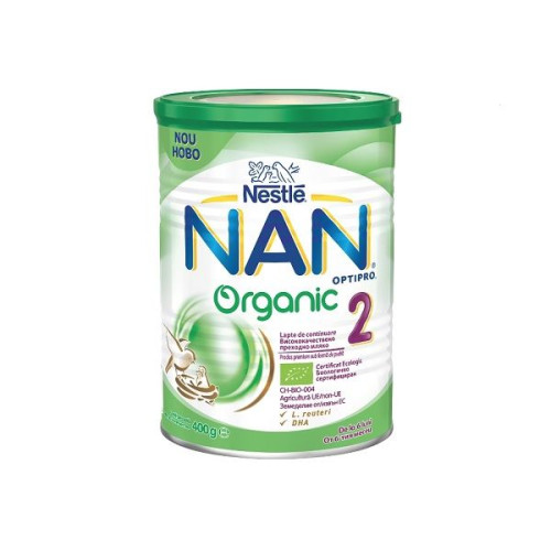 Nestle NAN Optipro 2 Organic Transitional Milk for Infants 6+ Months 14.11 oz (400 g)