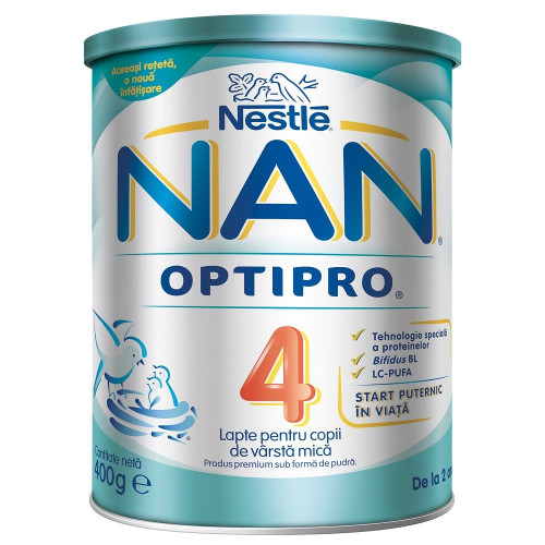 Nestle NAN Optipro 4 Milk Drink for Children 2+ Years 14.11 oz (400 g)