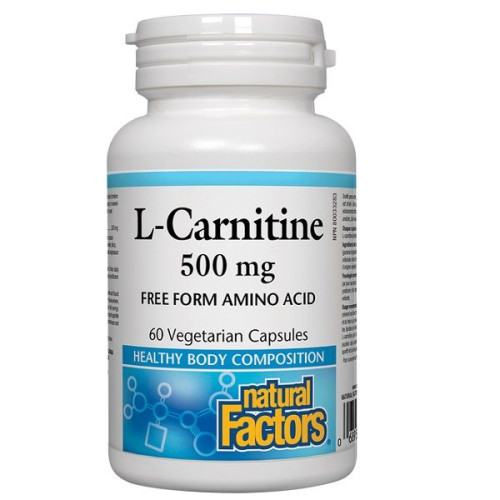 Natural Factors L-Carnitine for Energy and Fatigue Reduction 60 Capsules
