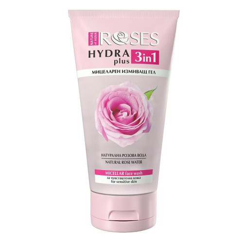 Nature of Agiva Roses Hydra Plus 3-in-1 Micellar Cleansing Gel for Sensitive Skin 5.07 fl oz (150 ml)
