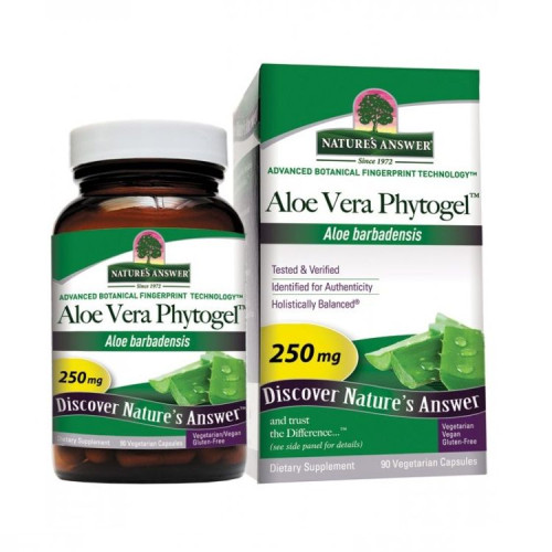 Nature's Answer Aloe Vera Phytogel for Normal Functioning of the Digestive and Immune Systems 90 Capsules