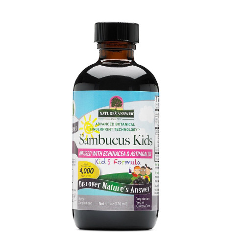 Nature's Answer Sambucus Kid's Syrup for Children for High Immunity 400 mg 4.06 fl oz (120 ml)