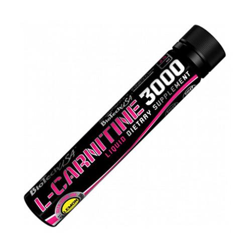 Biotech USA L-Carnitine 3000 Lemon 0.85 fl oz (25 ml) 1 Ampouple