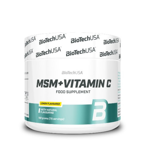 Biotech USA MSM with Vitamin C Lemon 5.29 oz (150 g)