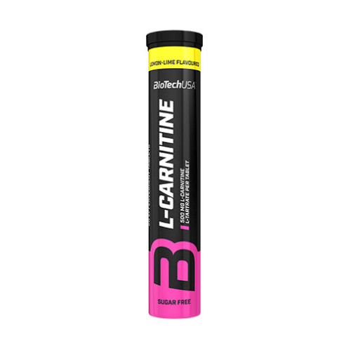 Biotech USA Effervescent L-Carnitine Lemon 500 mg 20 Tablets