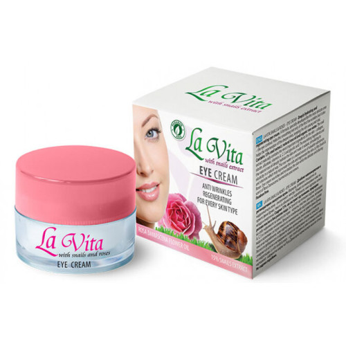 La Vita Set Rejuvenating Face Cream Snail Extract 1.69 fl oz (50 ml) + Eye Contour Cream Snail Extract 0.85 fl oz (25 ml)
