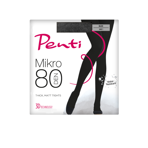 Penti Mikro 80 Den Black S/M