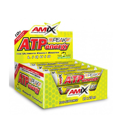 Amix ATP Energy Liquid Lemon 0.85 fl oz (25 ml) 10 Ampoules