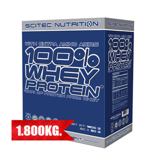 Scitec Nutrition 100% Whey Protein Box 60 Doses 3.97 lb (1800 g)