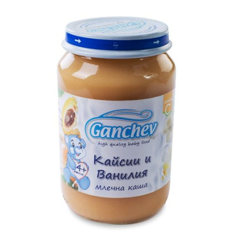 Ganchev Milk Porridge with Apricots and Vanilla for Babies and Children 4+ Months 6.7 oz (190 g)
