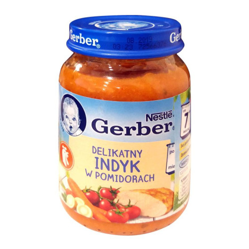 Gerber Turkey Puree with Tomatoes for Children Aged 7 Months 6.7 oz (190 g)