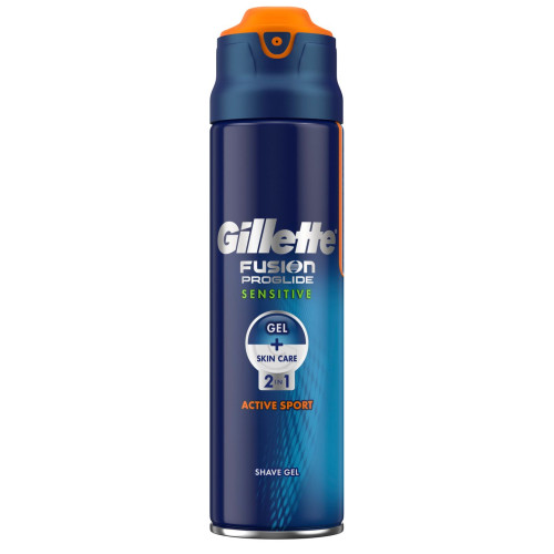 Gillette Fusion Proglide Sensitive Active Sport Shaving Gel for Sensitive Skin 5.75 fl oz (170 ml)