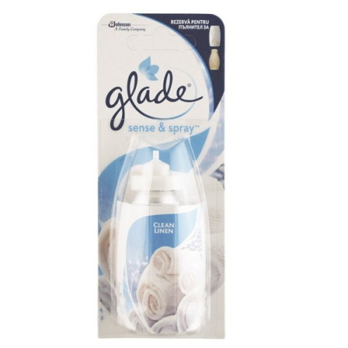 Glade Clean Linen Refill for Air Freshener with Fresh Clean Scent 0.61 fl oz (18 ml)