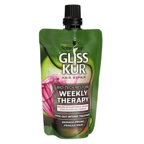 Gliss Bio-Tech Restore Weekly Therapy with Intensive Conditioner for Repairing Damaged Hair 1.69 fl oz (50 ml)