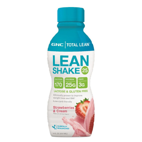 GNC Total Lean Strawberry Flavor Liquid Shake 14 fl oz (414 ml)