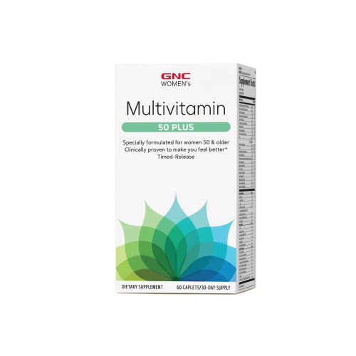 GNC Women's Ultra Mega 50 Plus Special Formula Multivitamins for Women Over 50 60 Extended Release Tablets