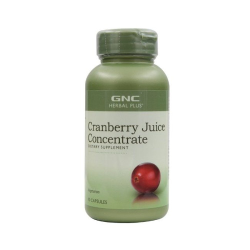 GNC Herbal Plus Cranberry Juice Concentrate Extract 500 mg 90 Capsules