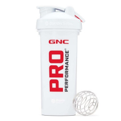 GNC Pro Performance Shaker Cup Classic High-Quality Pro Performance Shaker White 28 fl oz (828 ml)