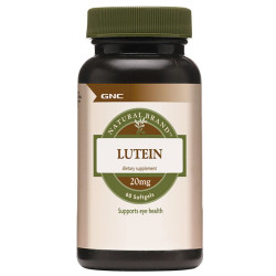 GNC Natural Brand Lutein for Healthy Eyes and Strong Vision 20 mg 60 Capsules