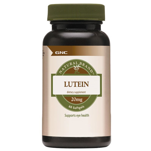 GNC Natural Brand Lutein for Healthy Eyes and Strong Vision 20 mg 60 Capsules