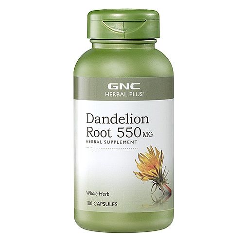 GNC Herbal Plus Dandelion Root Extract 550 mg 100 Capsules
