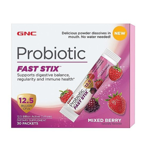GNC Probiotic Fast Stix Probiotic for Good Gastrointestinal Function 30 Powders