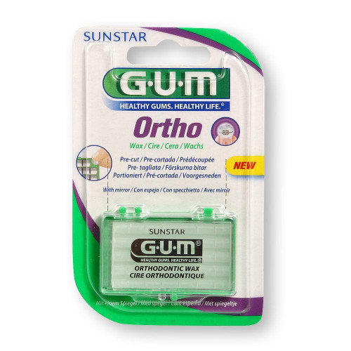 Gum Sunstar Ortho Wax Soothing Orthodontic Wax for Braces 1 pc