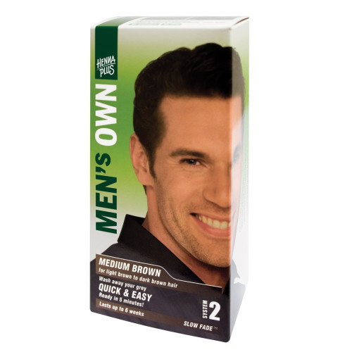 Hennaplus Men's Own Hair Dye for Men for Light to Dark Brown Hair Color Medium Brown