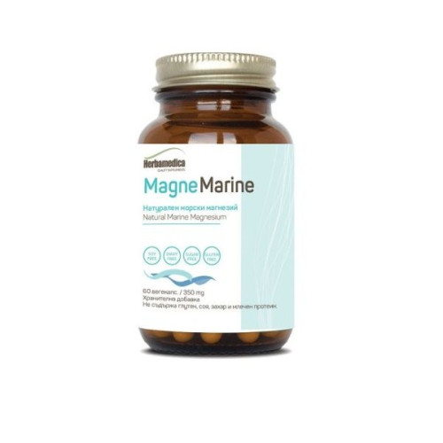Herba Medica Magne Marin for Healthy Bones and Muscles Natural Marine Magnesium 350 mg 60 Capsules