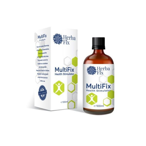 Herbafix Multifix Natural Tincture for a Healthy Body in Case of Fatigue and Stress 3.38 fl oz (100 ml)